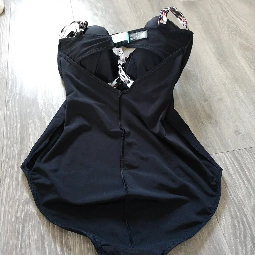 NWOT Panache Swim Florentine Sweetheart Belt Detail One Piece Swimsuit - Picture 11 of 13